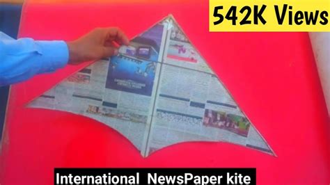 HOW TO MAKE International STANDARD NEWSPAPER KITE MAKING FAMOUS