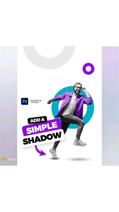 Add a Simple Shadow Effect in Photoshop 💫😊 in 2022 | Shadow ...