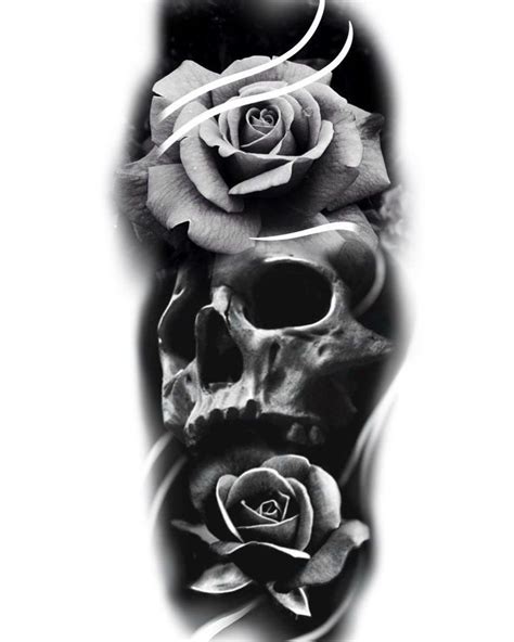 Skull Rose Tattoos Skull Hand Tattoo Skull Sleeve Tattoos Skull