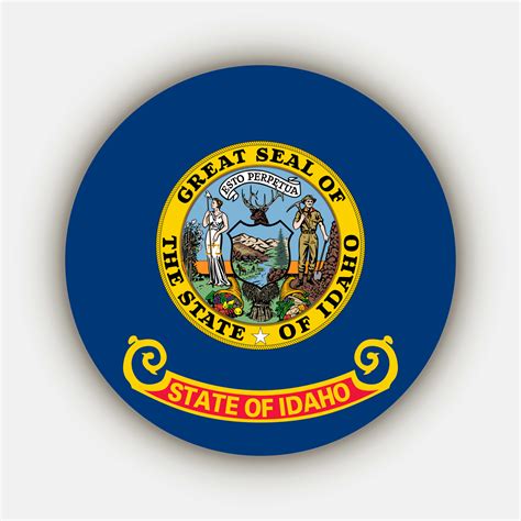 Idaho state flag. Vector illustration. 21554425 Vector Art at Vecteezy