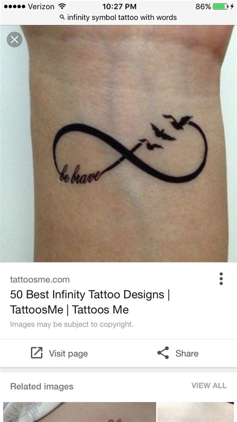 Mother Son Infinity Tattoos