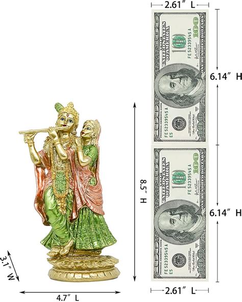 Buy Hindu Idol Radha Krishna Statue Indian God And Goddess Figurine