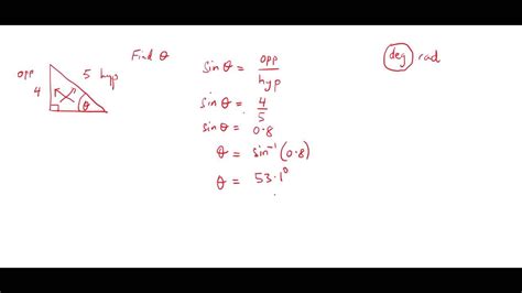 Csec Maths Trigonometric Ratios Sine Cosine And Tangent Youtube