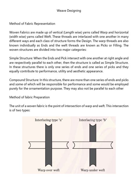 Weaving 06 Woven Fabric Structures Pdf