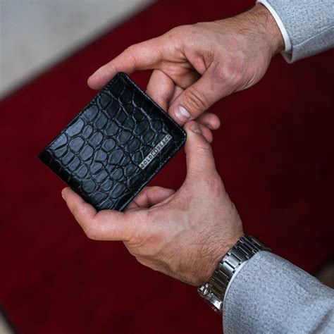 Geldb Rse Gm Crocodile Schwarz Goldblackpremium Luxury Wallet