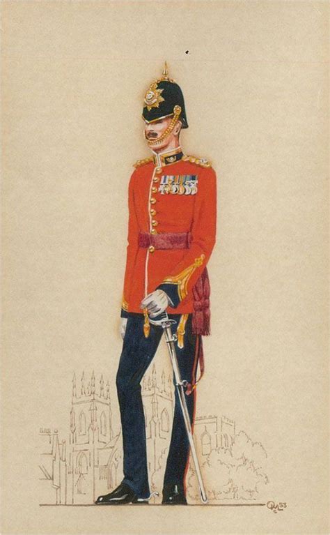 The King S Own Yorkshire Light Infantry Officer In Full Dress In