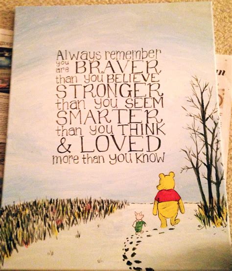 Always Remember You Are Braver Than You Believe Stronger Than You Seem Smarter Than You Think