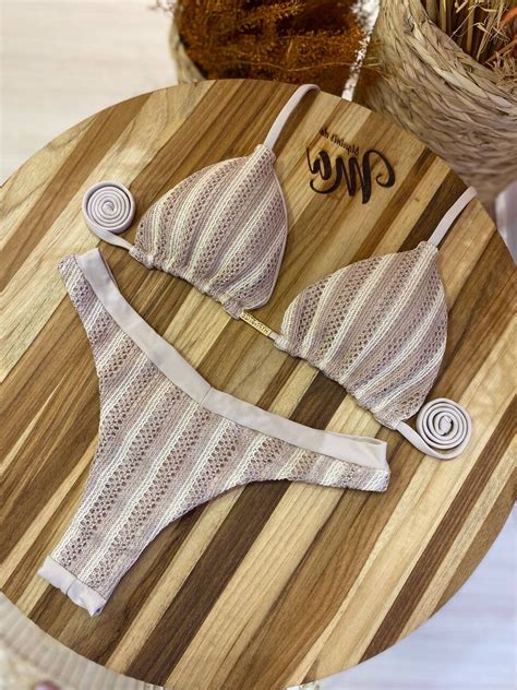 Biquíni Andrieli Crochê Córdova Nude Biquínis da Ma