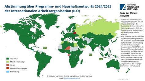 Internationale Arbeitsorganisation Abstimmung Des Programm Und