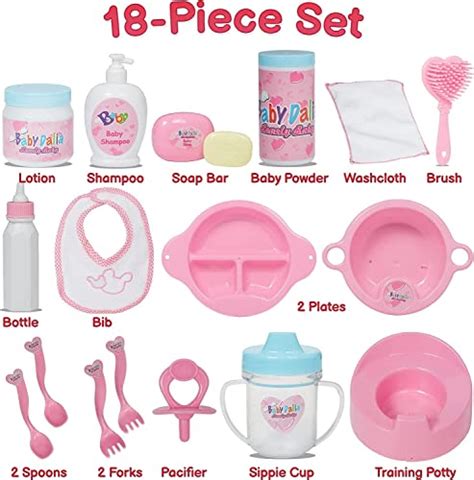 Prextex Piece Baby Doll Accessories Set With Carrying Case