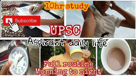 A Day In Upsc Aspirant Days Ncert Study Target Morning To Night