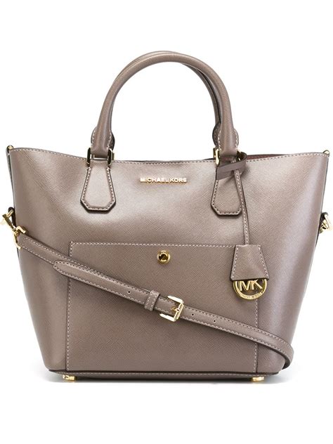 Michael Michael Kors Greenwich Tote In Grey Gray Lyst