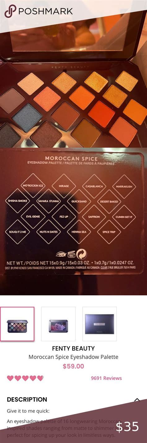 Fenty Beauty Moroccan Spice Eyeshadow Palette Fenty Beauty Eyeshadow