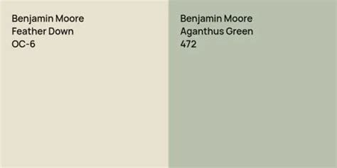 Benjamin Moore Feather Down Vs Benjamin Moore Crisp Linen Comparison