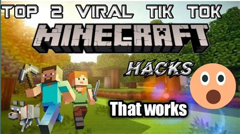 Top Viral 2 Tik Tok Minecraft Hacks YouTube