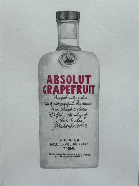 Absolut Vodka, Realistic Painting for sale by dashatokareff - Foundmyself