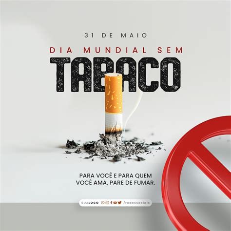 Premium Psd Social Media Dia Mundial Sem Tabaco De Maio