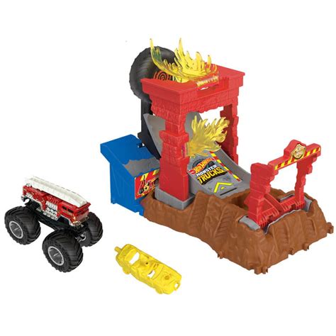 Hot Wheels MT Arena Smashers Zestaw ALARM HNB HNB MATTEL Garaże i tory zabawki dla dzieci