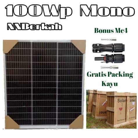 Jual Solar Panel GH 100Wp Mono Solar Cell Panel Surya Solar Pv Shopee