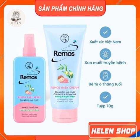 Kem Chống Muỗi Đốt Cho Bé Remos Xịt Chống Muỗi Remos Baby Spray Ngừa ...