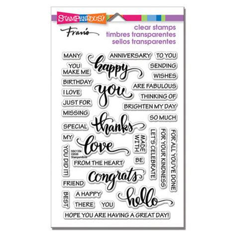 Stampendous Every Occasion Clear Stamps SSC1354 Paperpads Nl