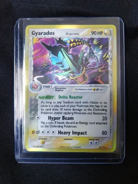 POKÉMON TCG GYARADOS Delta Species EX Holon Phantoms 8 110 Holo Rare