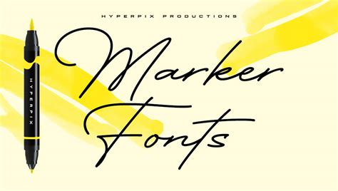 Best Marker Fonts Free Premium Hyperpix