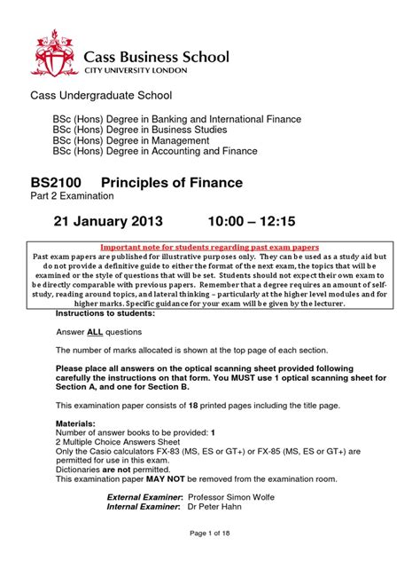 principles  finance practice questions  put option option