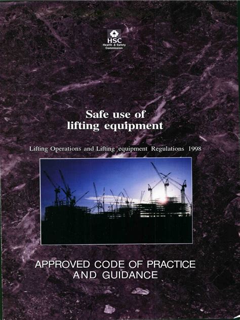 HSE Safe Use of Lifting Equipment Lifting | PDF | Business