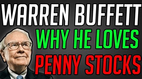 Why Warren Buffett Loves Penny Stock Investing Youtube