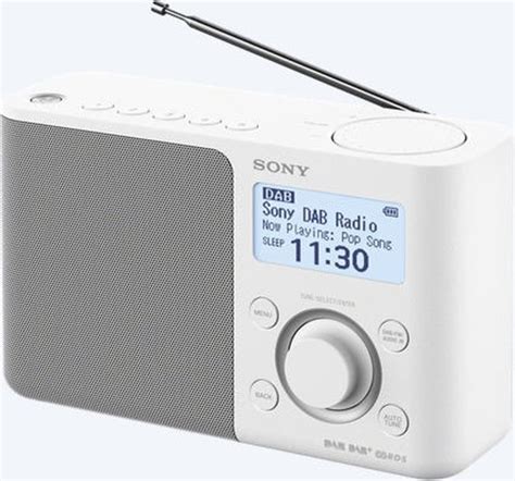 Sony XDR S61D DAB Draagbare Radio Wit Bol