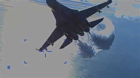 U S Releases Video Of Drone S Encounter With Russian Jet Over The