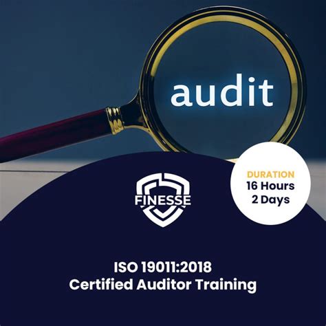 Iso 190112018 Certified Auditor Training Finesse Consults