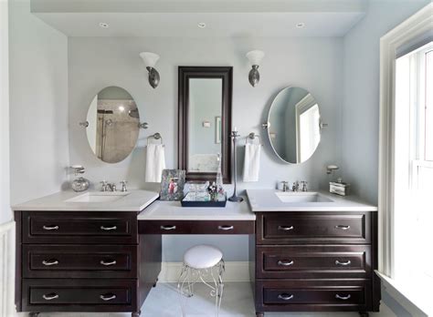 Master Bathroom Vanity With Makeup Area Bathroom Guide By Jetstwit