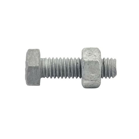 Zenith M6 X 20mm Hot Dipped Galvanised Hex Head Bolt And Nut Bunnings