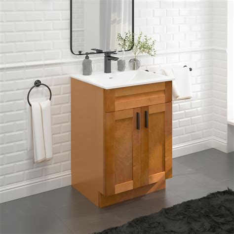 New Maple Shaker Single Sink Bathroom Vanity Base Cabinet