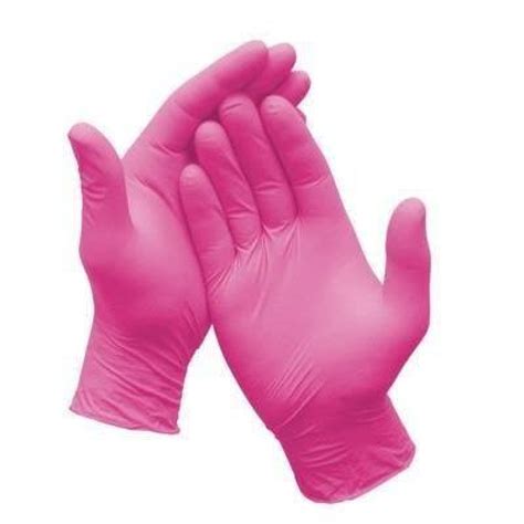 Luvas De Procedimento Em L Tex Cor De Rosa Pink Unigloves