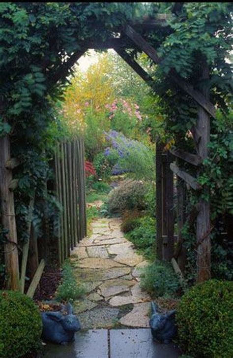 46 Stunning Rustic Garden Gates Ideas Trendehouse Beautiful Gardens