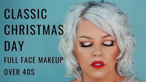 Classic Christmas Day Eyeshadow Tutorial Full Face Makeup Over 40s