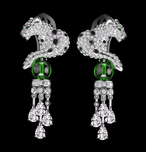 ArtStation - earrings panther | Resources