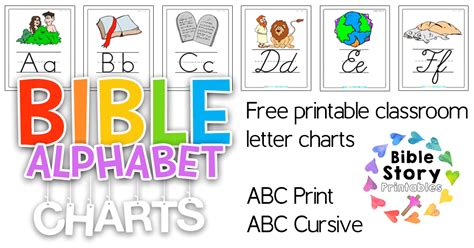 Free Printable Bible Alphabet Charts: Print & Cursive