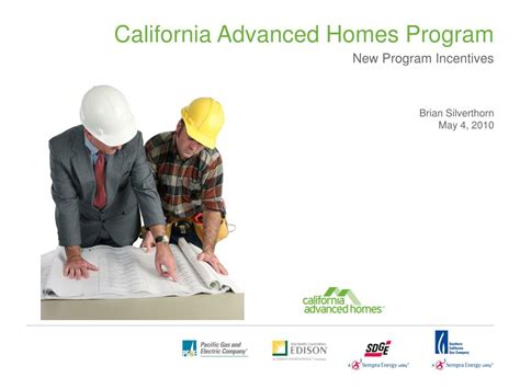 Ppt California Advanced Homes Program Powerpoint Presentation Free