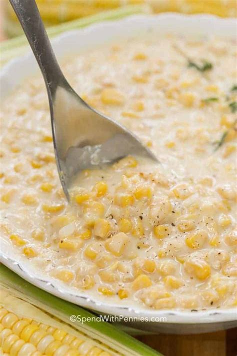 Homemade Creamed Corn {from Scratch} Spend With Pennies