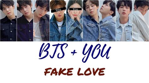 Bts You 8 Members Fake Love Color Coded Lyricsrom Youtube