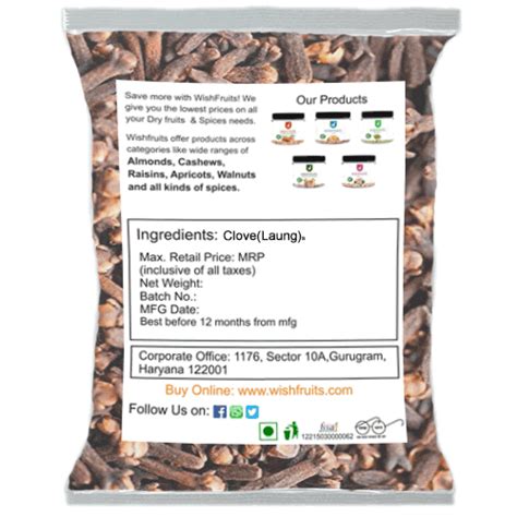 Wishfruits Cloves Laung Wishfruits Premium Dryfruits And Spices Store