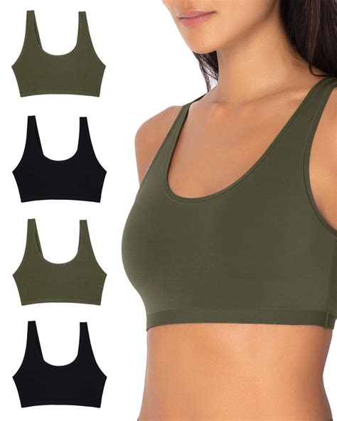 Smart Sexy Women S Naked Scoop Neck Bralette 4 Pack Walmart