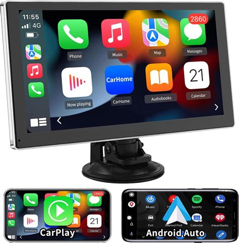 AWESAFE Carplay 9 Pouces IPS Écran Carplay sans Fil Android Auto