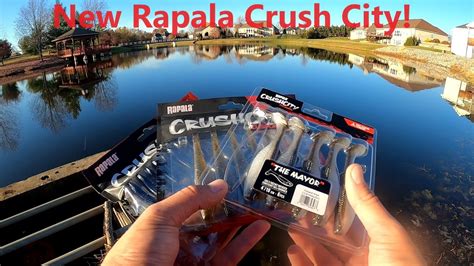 Trying Out The New Rapala Crush City Baits Youtube