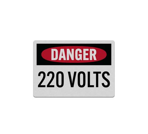 OSHA Danger High Voltage Decal Reflective