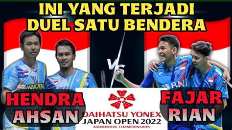 Perang Saudara Ganda Indonesia Hendra Ahsan Vs Fajar Rian